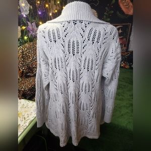 Torrid size 0 open front knit cardigan - light gray